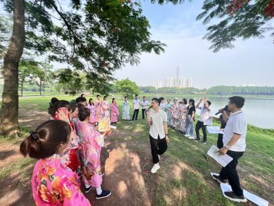 Hoạt động ngoại kh&oacute;a của c&aacute;c bạn học vi&ecirc;n &Acirc;u Cơ